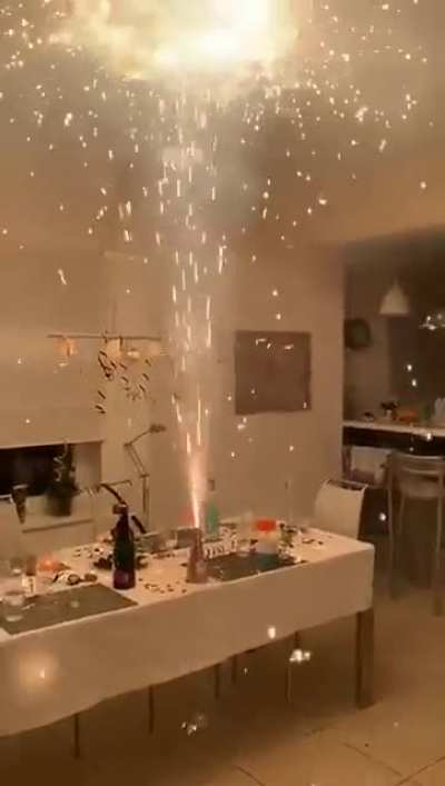 New year at home.