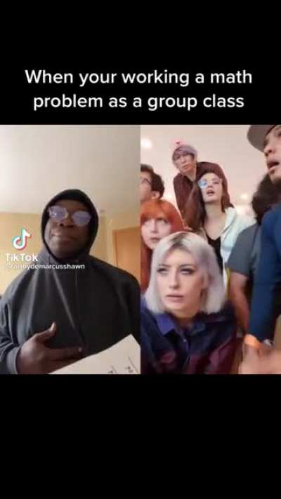 Math problems as a group
