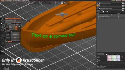 Introducing the new Text tool in PrusaSlicer 2.6! Quickly customize any model by embossing/debossing text or even by using it as a modifier. The real game-changer? With a single click, the text can follow curved surfaces!