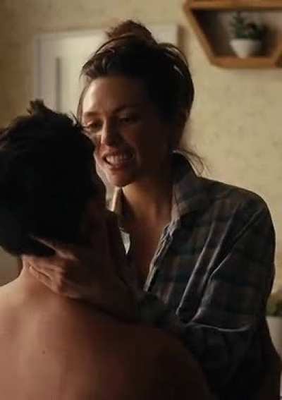What a great day at work with Elizabeth Olsen