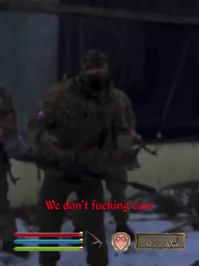 Wagner and regular RF army NPC conversation