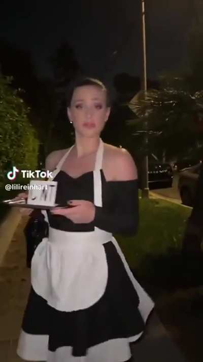 Lili as a maid