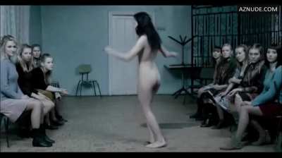A courting ritual which involves a pig's foot, naked dancing and dousing the dancer with some liquid (Aleksandra Masko - Celestial Wives of the Meadow Mari)