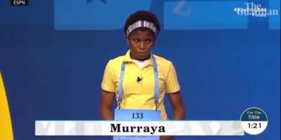 Wholesome - girl freaks out after winning the national spelling bee