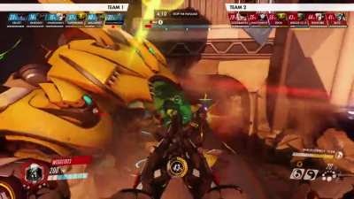 I’ve been working on just staying back, spamming damage into shields from a distance, and placing harmony and discord orbs. But the this disjointed team tried this spawn camp bs on us…