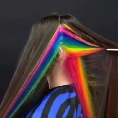 That's a cool hairstyle