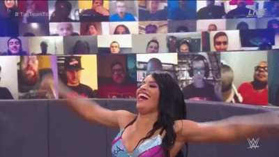 Zelina Vega smiles!