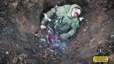 FPV Drone Strike Blows Russian Soldier in Half. NSFW