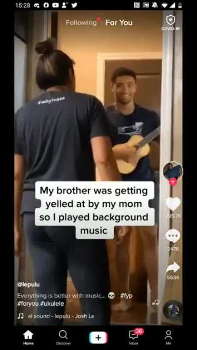 My foryoupage gave me the tutorial for a song playing on the previous video I watched
