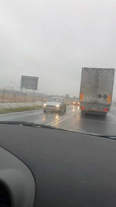 They're honking, flashing their lights... What is it with these drivers?