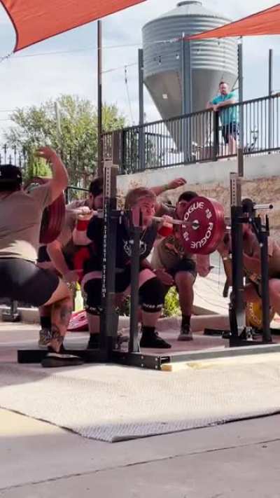 Saw someone post their squat and as it is my favorite lift here is my lifetime PR in comp of 247.5! I compete again soon as well 👊🏻 stay awesome y&rsquo;all