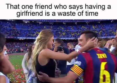 His wife's grip gets stronger each second