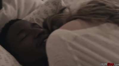 ELIZABETH OLSEN MOANING INTERRACIAL SEX SCENE----------The video above features Elizabeth Olsen moaning loudly like a whore while engaging in unnatural interracial sex with an extremely dark dirt skin nog on the TV series “Sorry for Your Loss”.