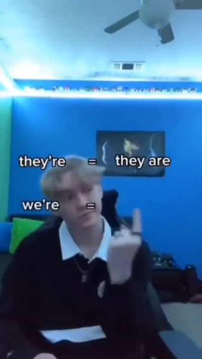 Learn English.