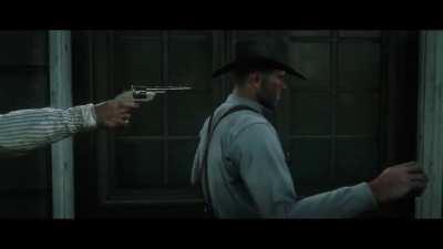 Love that Dutch appreciates the finer details of a good prank. He even pulled back the hammer of the loaded revolver he had pointed at Arthur&acirc;s head. Gotta respect the man&acirc;s dedication to a joke. &eth;
