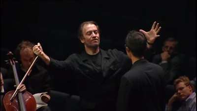 World famous conductor shows student how to really take command of an orchestra
