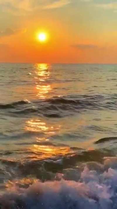 Sunset with sea