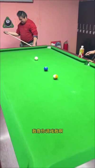 A man with Down syndrome who has exceptional billiards talent (source link in description)