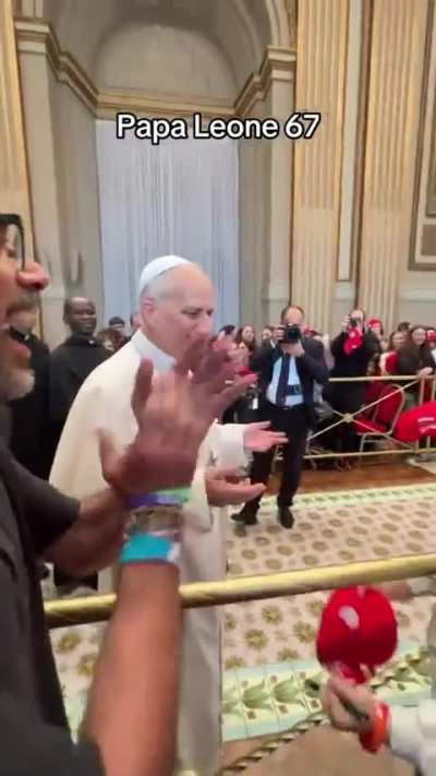 Pope Leo XIV Does '67' Gesture