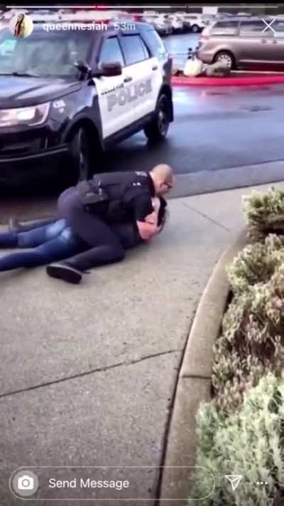 Choked out and wasn’t resisting