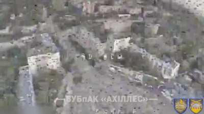 On 'Victory Day', a Ukrainian FPV drone flew into the Soviet star in occupied Donetsk