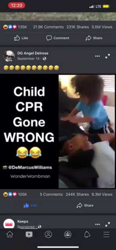 Slapped the life back into him😂