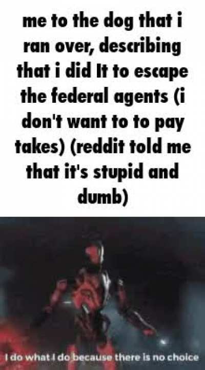 I had no choice
