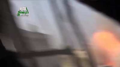 FSA "Hell Cannon" targets Syrian Army positions in al-Ramoussa, Aleppo - 11/13/2014