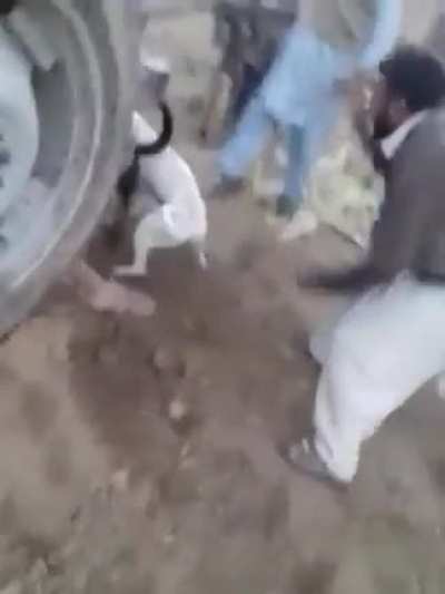 Human windmill.