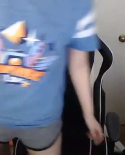 In sexy shorts