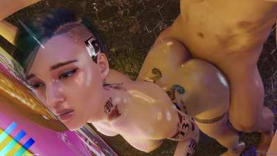 Judy Alvarez fucking in the rain (Sound Update) (Echiee) [Cyberpunk 2077]