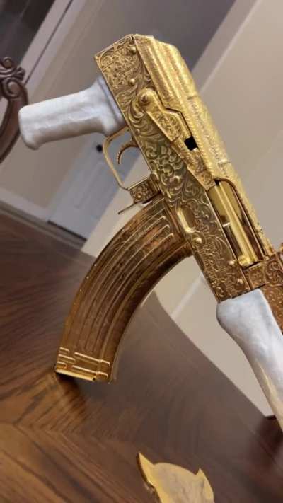 AK I engraved &amp;amp; gold plated 🔥