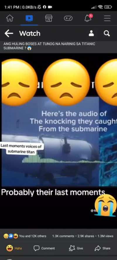 ANG HULING BOSES AT TUNOG NA NARINIG SA TITANIC SUBMARINE ? &eth;&plusmn;