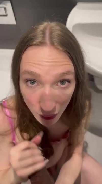 Get you a femboy baddie who looks at you like this while sucking you off 😘