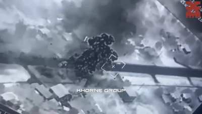 Ukrainian HIMARS Strike on a large russian column [Khorne Group, Kursk, August 2024]