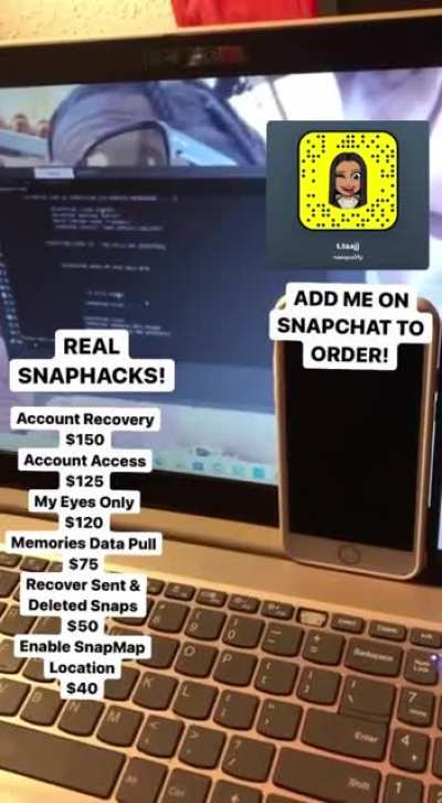 Real Snapchat, Instagram, Facebook &amp;amp; More Hacks Available! Add @naequality on Snapchat to order! Telegram Group Link In Comments Below 👇