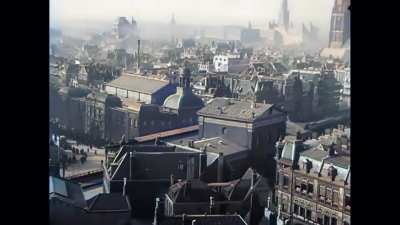 Rotterdam footage before WW2 (AI enchanced &amp;amp; colorized)