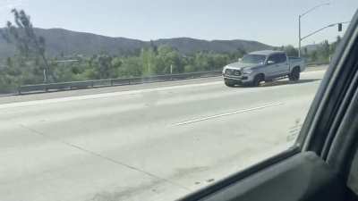 I&rsquo;ve seen plenty of stupid on our highways but this takes the cake. 15 North doing 65 mph with no signs of slowing down. Had his hazards on though.