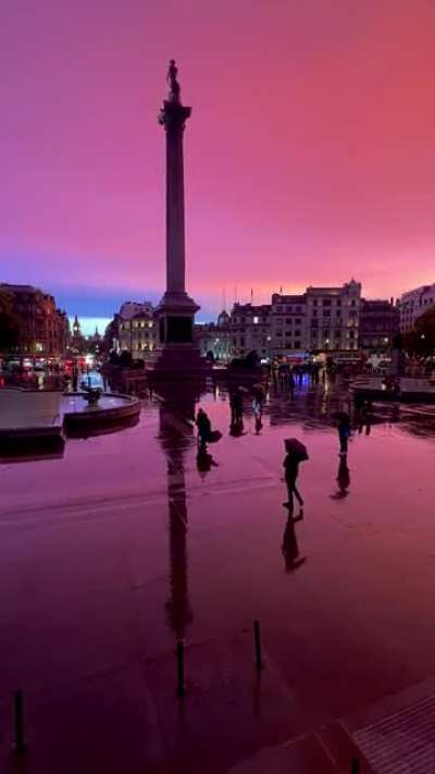 Trafalgar sunset, after last night&rsquo;s storm.