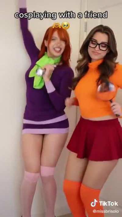 Cosplaying with a friend