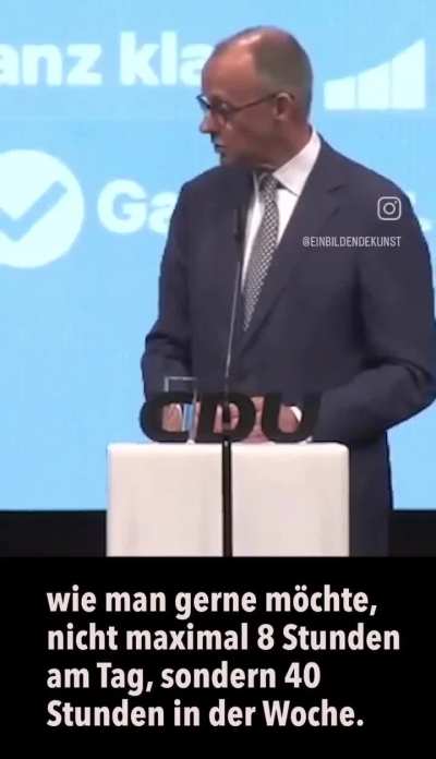 Merz meint das so wie er es sagt, denn er hat nie richtig gearbeitet.
