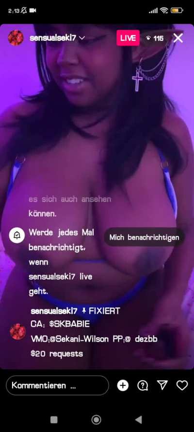 Shes live right now