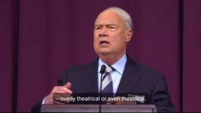 My previous post is not a joke. Here&acirc;s a clip from the latest Gilead graduation. &eth;&not; Link to talk in comments.