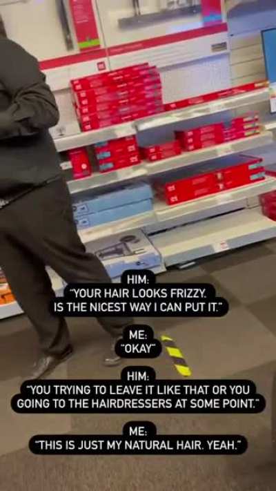 Racist Manager At Curry's PC World Fired A Black Man For An Afro And Not Having His Hair Straightened