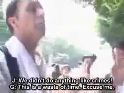 "Germany committed a crime like massacring Jews. We (Japan) didn't do anything like crimes"