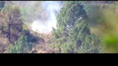 Pakistani ATGM team strikes indian T-55 tank