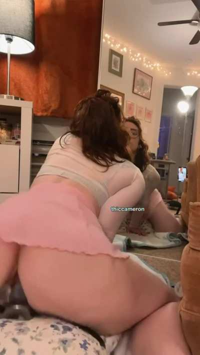 riding in my cute pink skirt