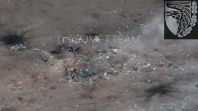 Extended version of Russian trenches being hit by artillery of the 93rd Brigade 11.10.22