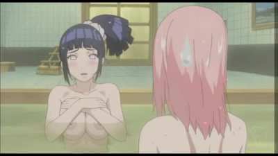 Hinata embarrassed that her breasts keep floating up [Hinata, Sakura]