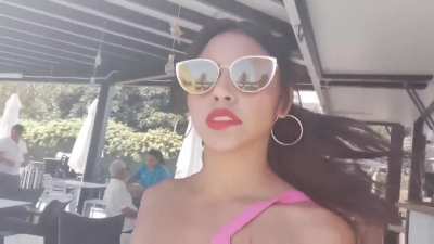 Latina Public Nudity Selfie 